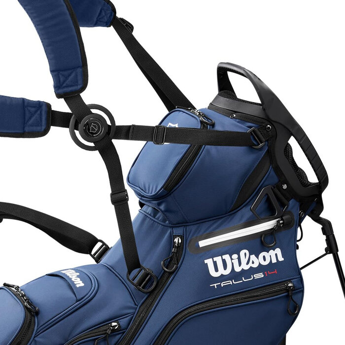 Wilson Wilson Talus 14 Bolsa de golf trípode híbrida 2025 - Azul Blanco
