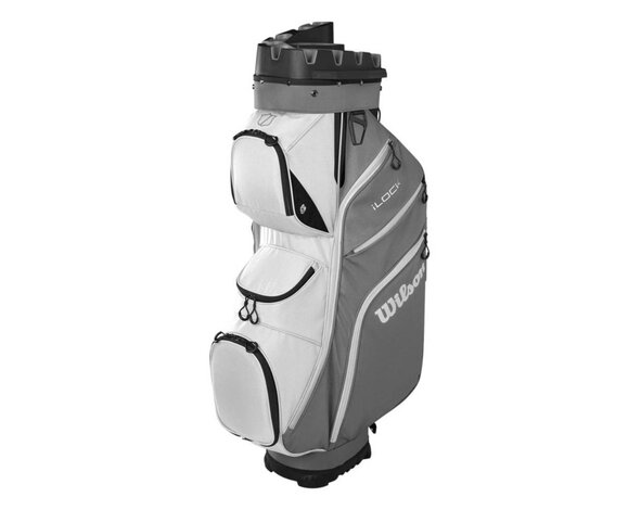 Wilson Wilson i-Lock IV Bolsa de golf carro 2025 - Gris Blanco