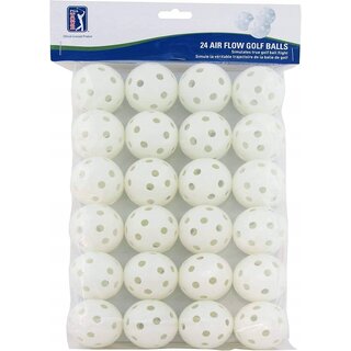PGA Tour PGA Tour Airflow Practice Balls - 24 Pieces - White