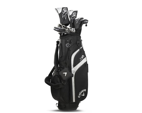 Callaway Callaway XR 26 - Set de golf para hombre | Bolsa de golf trípode (varilla de acero) | Negro Plata