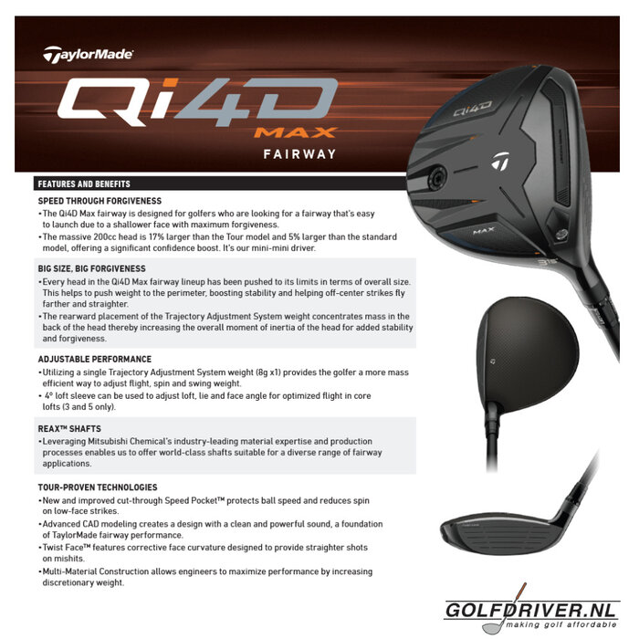 TaylorMade TaylorMade Qi4D Max Madera de Calle 2026