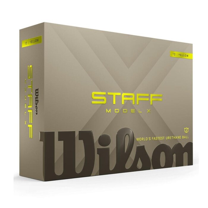Wilson Wilson Staff Model X Pelotas de Golf 2026 - Amarillo - 12 Unidades