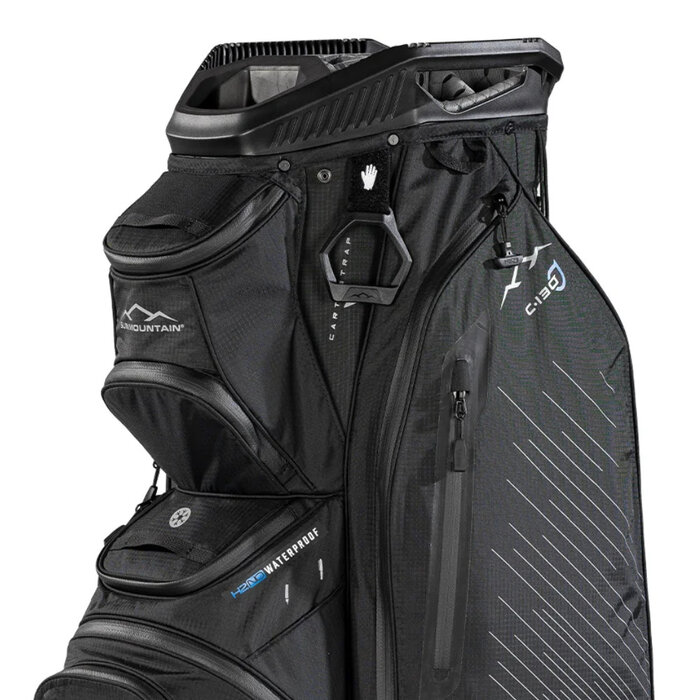 Sun Mountain Sun Mountain C130 H2NO Waterproof Bolsa de golf carro - Negro