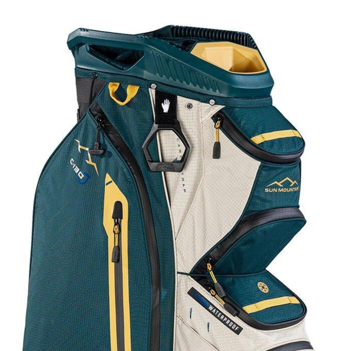 Sun Mountain Sun Mountain C130 H2NO Waterproof Bolsa de golf carro - Petróleo