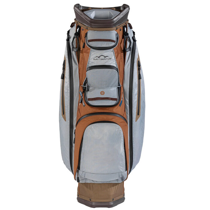 Sun Mountain Sun Mountain C130 H2NO Waterproof Bolsa de golf carro - Marrón Gris