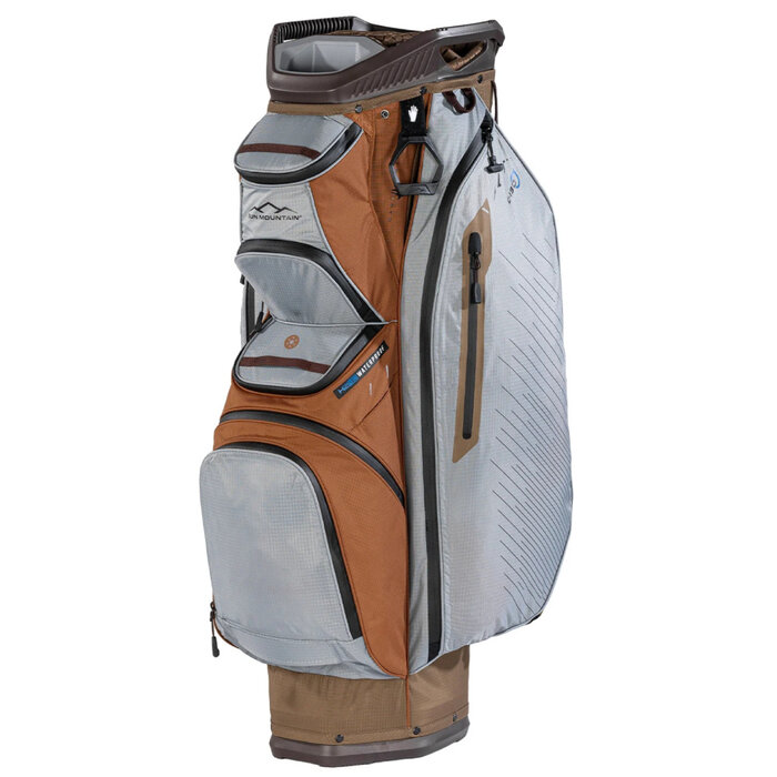Sun Mountain Sun Mountain C130 H2NO Waterproof Bolsa de golf carro - Marrón Gris