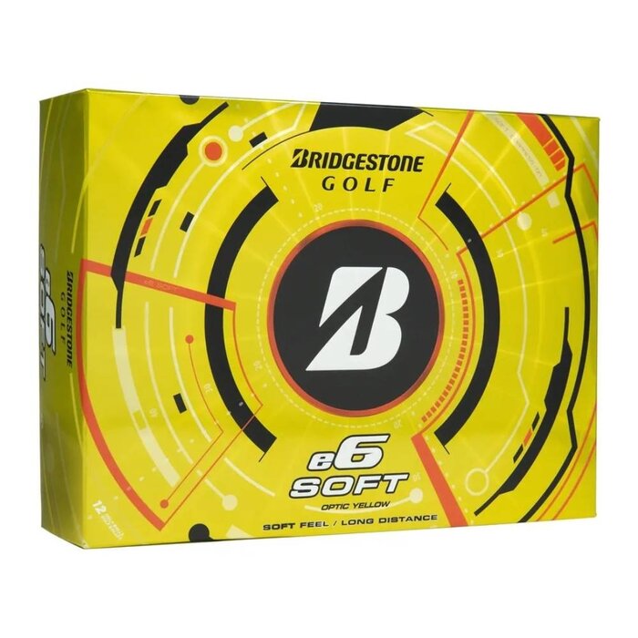 Bridgestone Bridgestone E6 Soft Bolas de golf 2026 - Amarillo - 12 Unidades