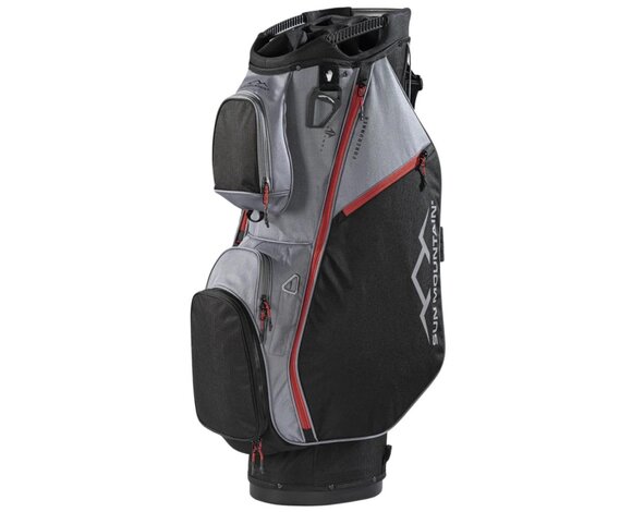 Sun Mountain Sun Mountain Forerunner Bolsa de golf carro - Negro Gris Rojo
