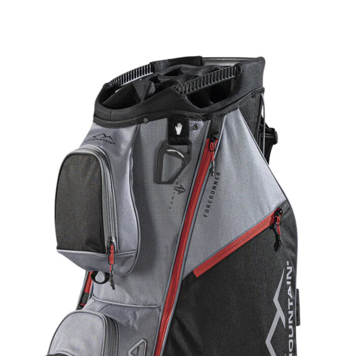 Sun Mountain Sun Mountain Forerunner Bolsa de golf carro - Negro Gris Rojo