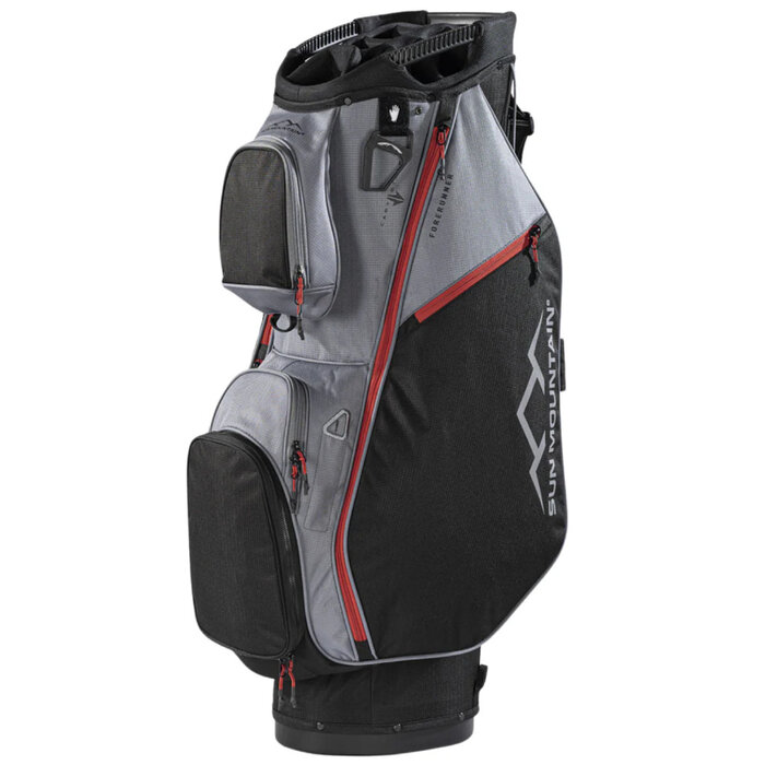 Sun Mountain Sun Mountain Forerunner Bolsa de golf carro - Negro Gris Rojo
