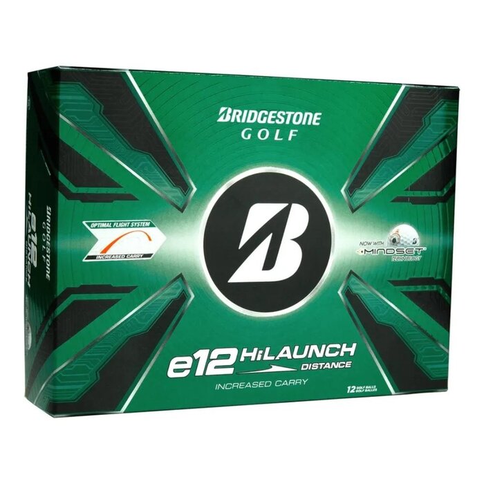 Bridgestone Bridgestone E12 HiLaunch Pelotas de Golf 2026 - Blanco - 12 Unidades
