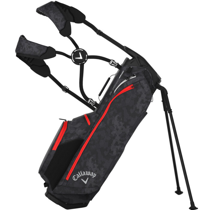 Callaway Callaway Fairway C Hyper Dry Bolsa de golf trípode 2026 - Negro Gris Rojo