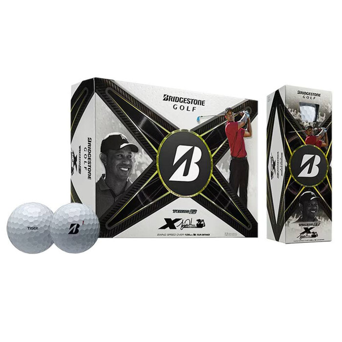 Bridgestone Bridgestone Tour B X Tiger Woods Pelotas de Golf 2026 - Blanco - 12 Unidades