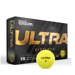 Wilson Wilson Ultra Pelotas de Golf - Amarillo - 15 Unidades