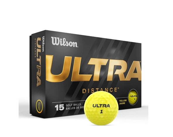 Wilson Wilson Ultra Pelotas de Golf - Amarillo - 15 Unidades