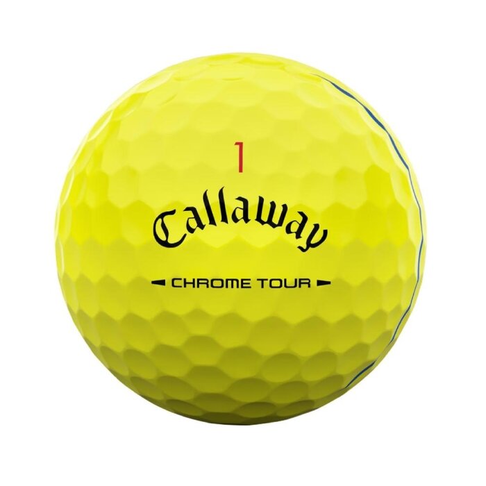 Callaway Callaway Chrome Tour Triple Track Bolas de golf 2026 - Amarillo - 12 Unidades