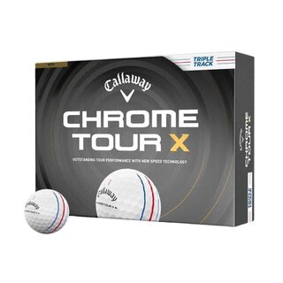Callaway Callaway Chrome Tour X Triple Track Pelotas de Golf 2026 - Blanco - 12 Unidades