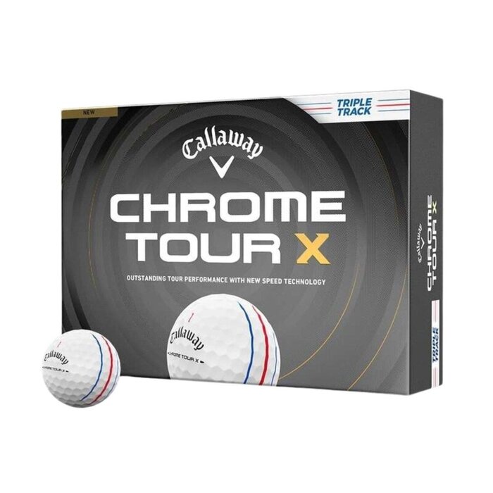 Callaway Callaway Chrome Tour X Triple Track Pelotas de Golf 2026 - Blanco - 12 Unidades