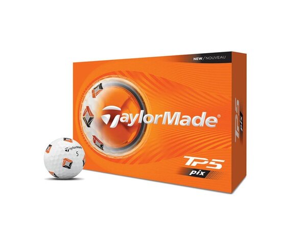 TaylorMade TaylorMade TP5 Pix Pelotas de Golf 2026 - Blanco - 12 Unidades