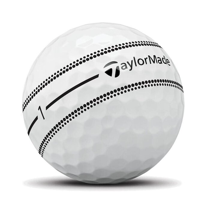 TaylorMade Bolas de golf TaylorMade TP5 Stripe 2026 - Blancas - 12 unidades
