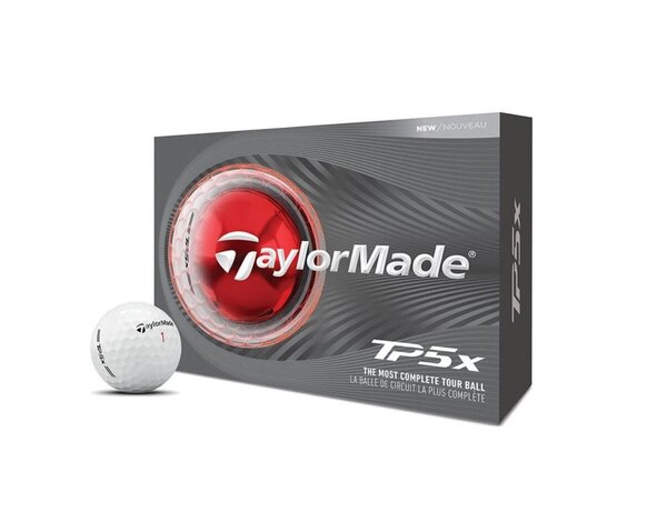 TaylorMade TaylorMade TP5x Pelotas de Golf 2026 - Blancas - 12 unidades