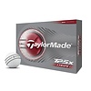 TaylorMade TP5x Stripe Pelotas de Golf 2026 - Blanco - 12 unidades