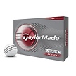 TaylorMade TaylorMade TP5x Stripe Pelotas de Golf 2026 - Blanco - 12 unidades