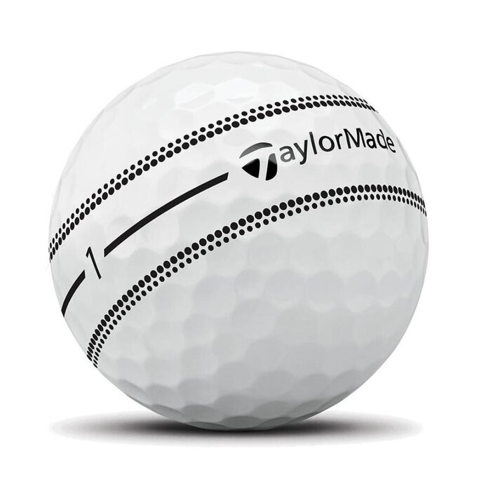 TaylorMade TaylorMade TP5x Stripe Pelotas de Golf 2026 - Blanco - 12 unidades
