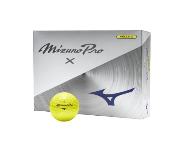 Mizuno Mizuno Pro X Bolas de golf 2026 - Amarillo- 12 Unidades