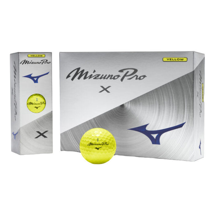 Mizuno Mizuno Pro X Golf Balls 2026 - Yellow - 12-Pack