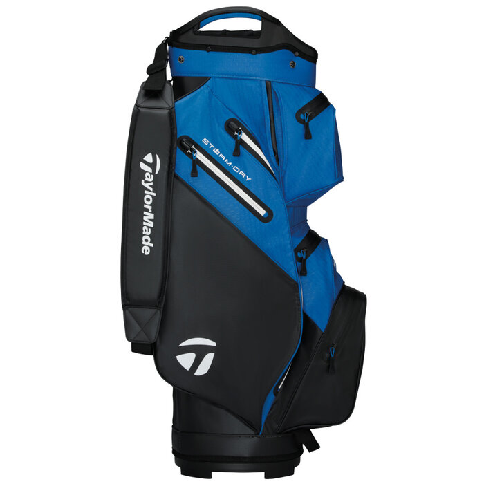 TaylorMade TaylorMade StormDry Waterproof Bolsa de golf carro 2026 - Negro Azul