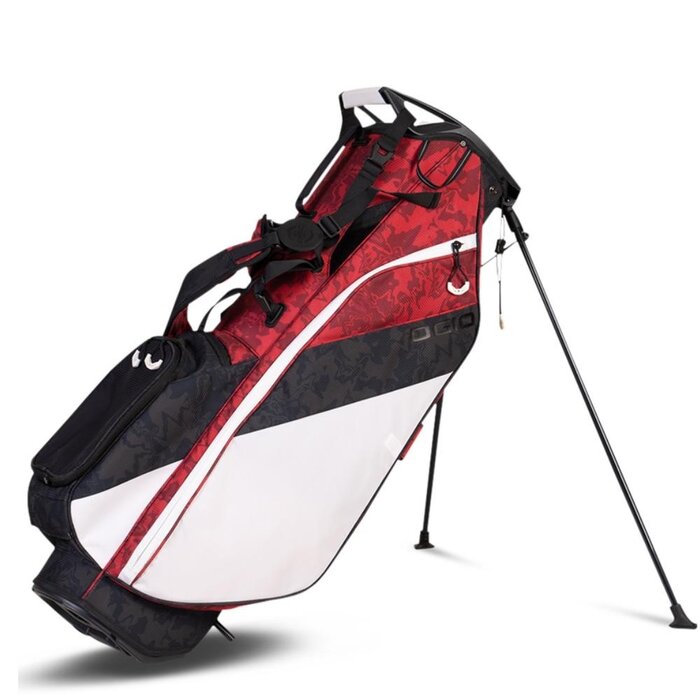 Ogio OGIO Fuse Bolsa de golf trípode 2026 - Blanco Rojo Negro