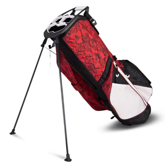 Ogio OGIO Fuse Bolsa de golf trípode 2026 - Blanco Rojo Negro