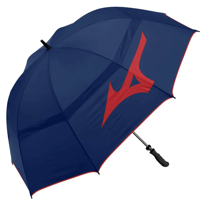 Mizuno Mizuno Tour 55 pulgadas Twin Canopy Staff Paraguas de Golf - Azul Rojo