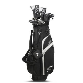 Callaway Callaway XR 26 - Set de golf para hombre | Bolsa de golf trípode (varilla de grafito) | Negro Plata - ZURDO