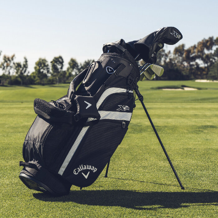 Callaway Callaway XR 26 - Set de golf para hombre | Bolsa de golf trípode (varilla de grafito) | Negro Plata - ZURDO
