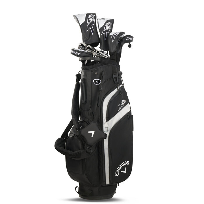 Callaway Callaway XR 26 - Set de golf para hombre | Bolsa de golf trípode (varilla de grafito) | Negro Plata - ZURDO