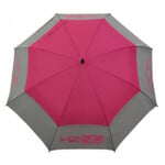 Sun Mountain H2NO Double Canopy 68 Inch Paraguas de golf - Rosa Gris