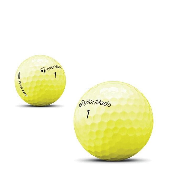 TaylorMade TaylorMade TP5 Pelotas de golf 2026 - Amarillo - 12 unidades