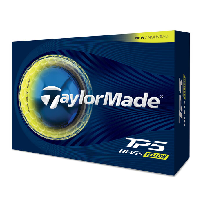 TaylorMade TaylorMade TP5 Pelotas de golf 2026 - Amarillo - 12 unidades