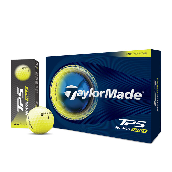 TaylorMade TaylorMade TP5 Pelotas de golf 2026 - Amarillo - 12 unidades