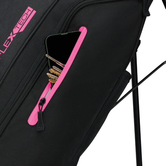 TaylorMade TaylorMade Flextech Stand Bag 2026 - Black Neon Pink