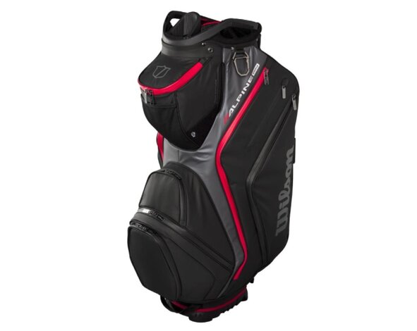Wilson Wilson Alpine Dry Waterproof Cart Bag 2026 - Black Grey Red