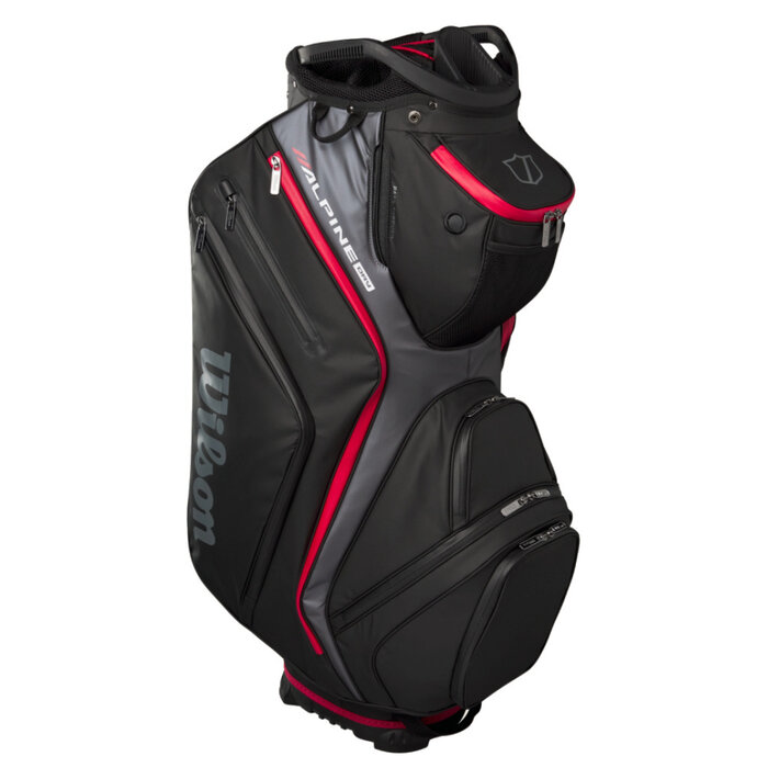 Wilson Wilson Alpine Dry Waterproof Bolsa de golf carro 2026 - Negro Gris Rojo