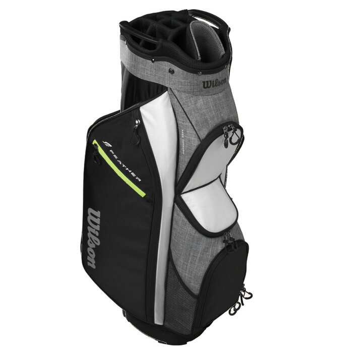 Wilson Wilson Feather Bolsa de golf carro 2026 - Negro Gris Blanco