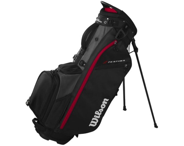 Wilson Wilson Feather Bolsa de golf trípode 2026 - Negro Gris Rojo