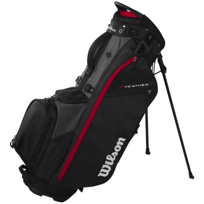 Wilson Wilson Feather Bolsa de golf trípode 2026 - Negro Gris Rojo