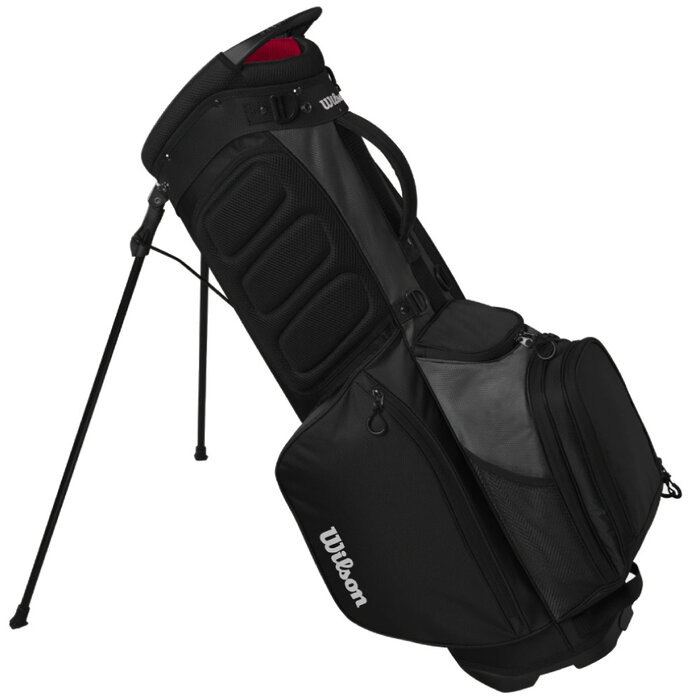 Wilson Wilson Feather Bolsa de golf trípode 2026 - Negro Gris Rojo