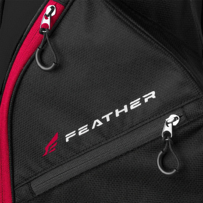 Wilson Wilson Feather Bolsa de golf trípode 2026 - Negro Gris Rojo