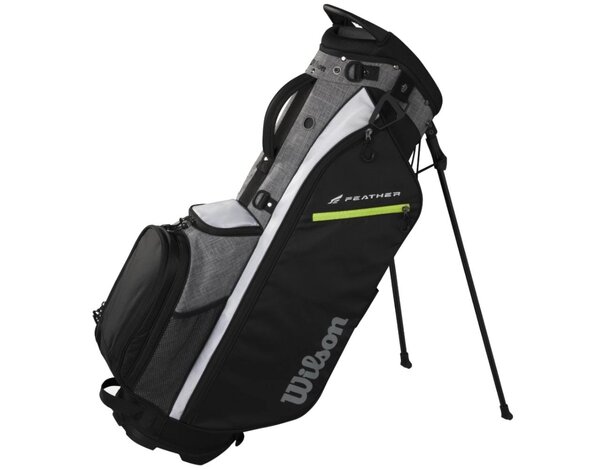 Wilson Wilson Feather Bolsa de golf trípode 2026 - Negro Gris Blanco